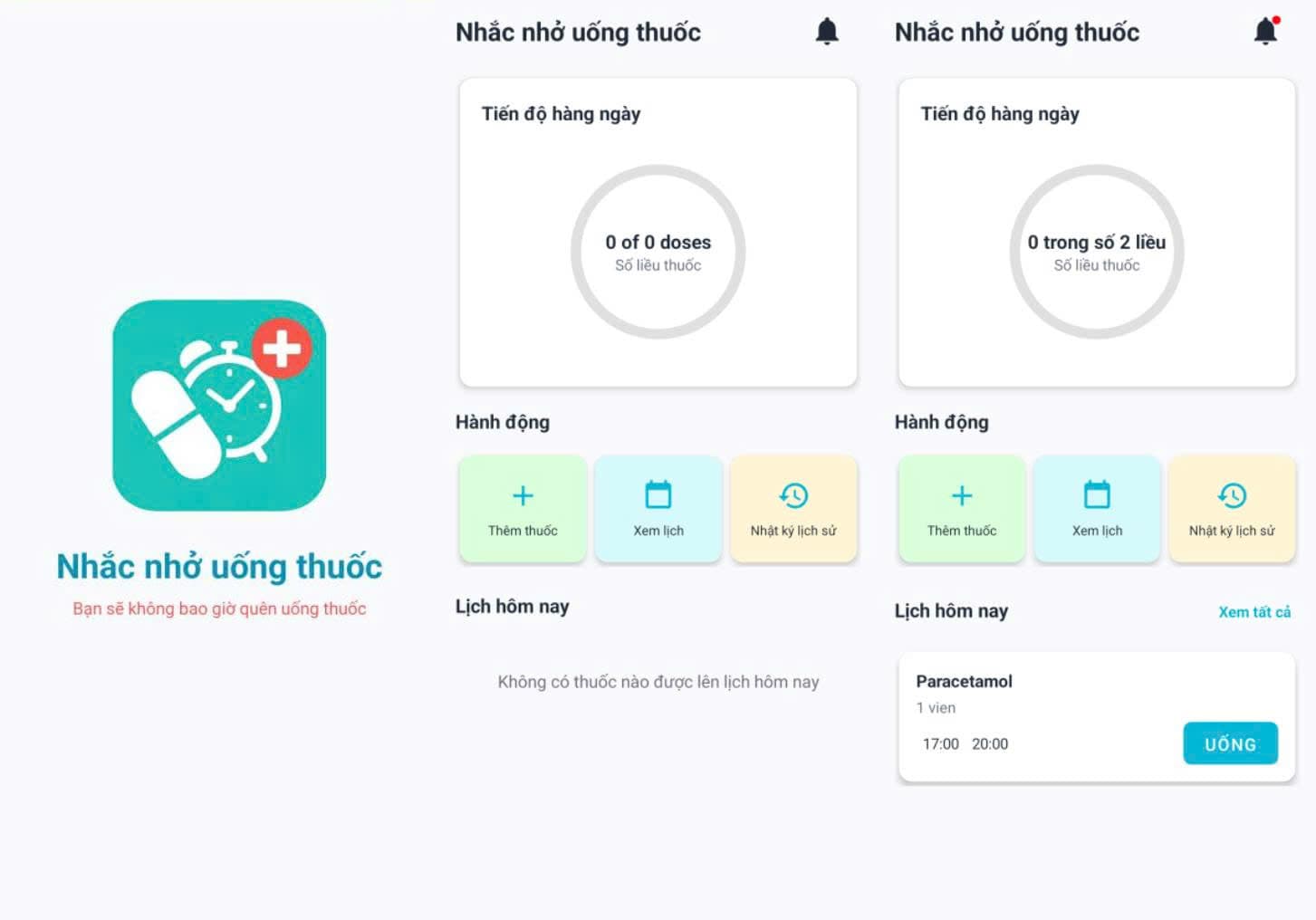 Ứng dụng Nhắc nhở Uống thuốc